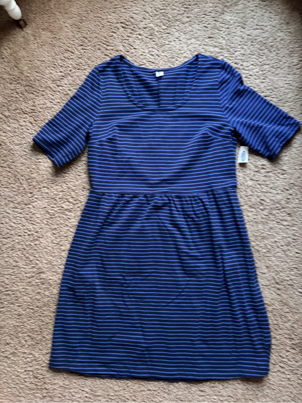 Old Navy Navy and blue striped  Dress in XL